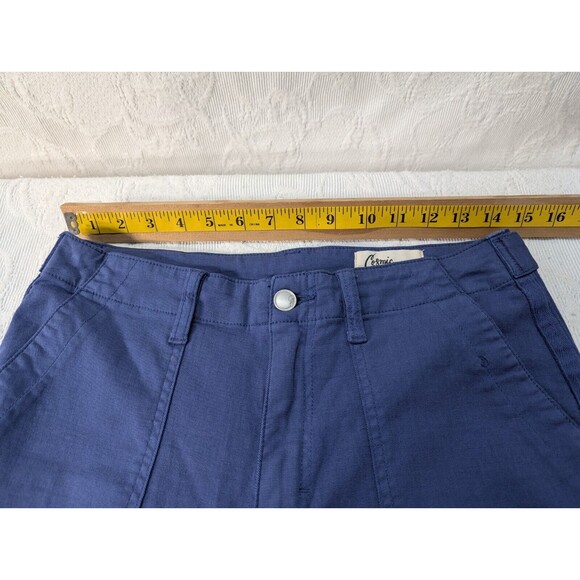 Cosmic Blue Love Chino Pants 29 Utility Crop Casual Stretch Trousers Coastal - Picture 8 of 12